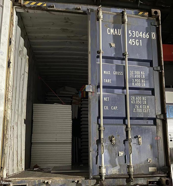 steel workshop structure delivery