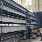 The steel structure of the double storey factory building was transported to Thailand