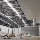 Construction of steel framed cold storage in Japan Construction of steel framed cold storage in Japan