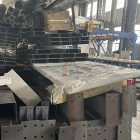 The steel roof frame of the small garage is delivered to the United States The steel roof frame of the small garage is delivered to the United States