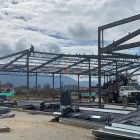 Steel structure installation of Colombian commercial buildings
