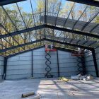 Canadian steel warehouse frame installation Canadian steel warehouse frame installation