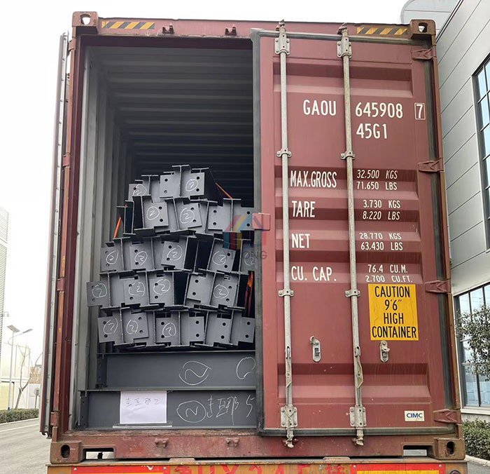 steel structure packaging shipments