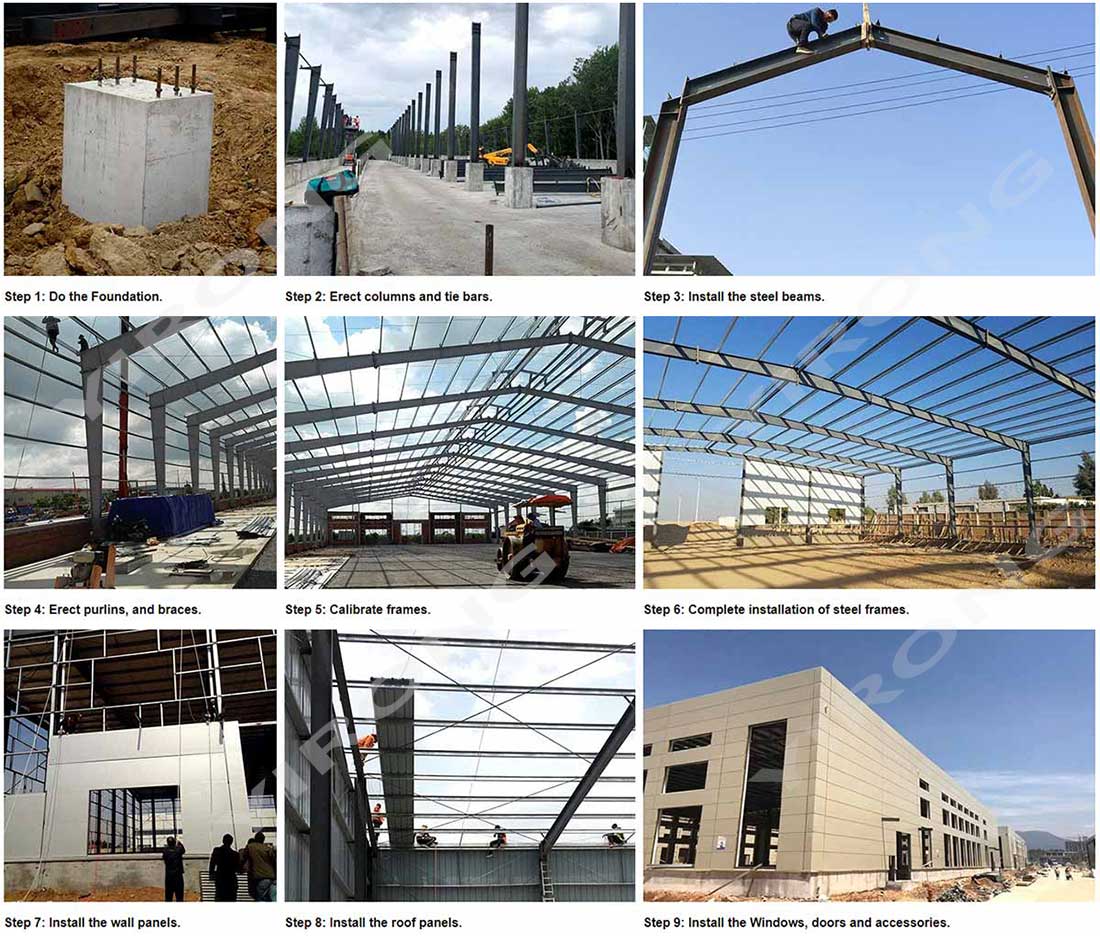steel structure building installation