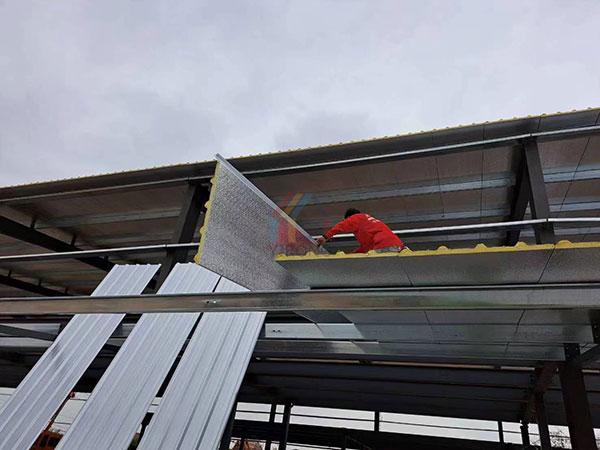 install the roof