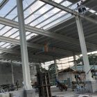 PU roof panel installation for Philippine steel structure warehouse PU roof panel installation for Philippine steel structure warehouse
