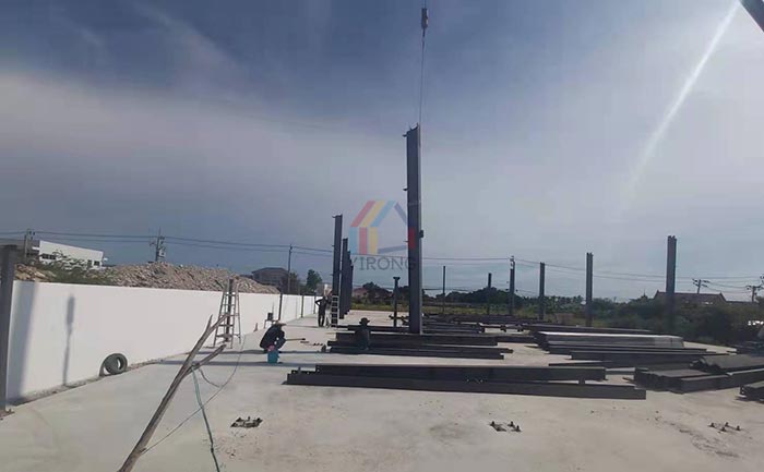 construction of steel warehouse