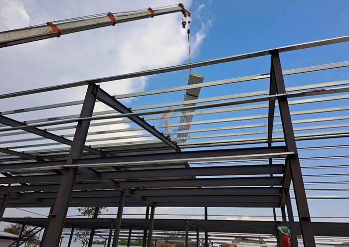 construction of steel warehouse