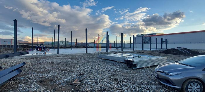 steel structure warehouse construction