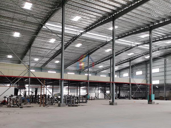 double storey steel structure warehouse