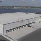 Construction of steel structure refrigerated warehouse Construction of steel structure refrigerated warehouse