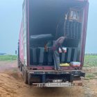 Two story building steel roof structure arrived in Mali Two story building steel roof structure arrived in Mali
