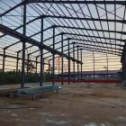 Construction of steel structure crane factory building in Cameroon