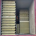 Rock wool sandwich panels for farm building shipped to Australia Rock wool sandwich panels for farm building shipped to Australia