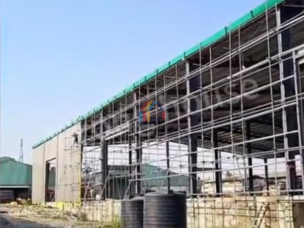large steel structure factory