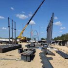 Installation of steel structure workshop in Thailand Installation of steel structure workshop in Thailand
