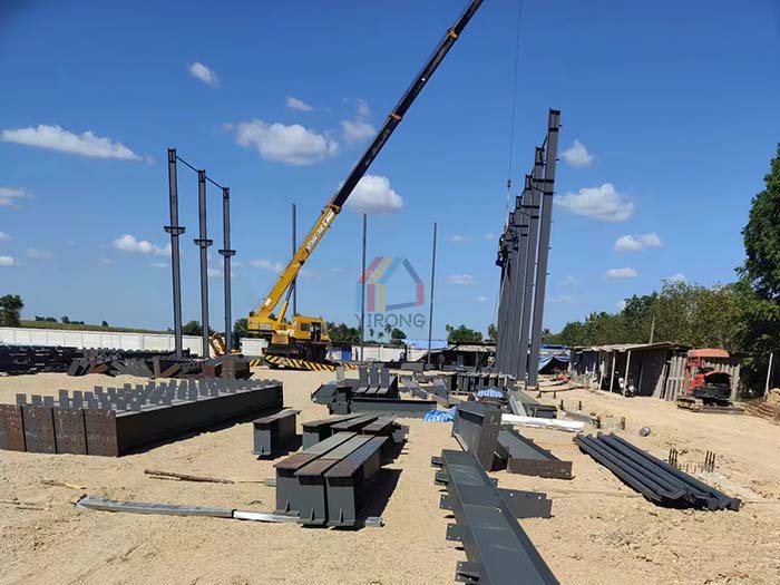 steel structure workshop installation