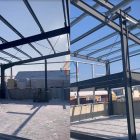 Prefabricated steel warehouse building in Mongolia