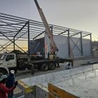 Construction of steel structure cold storage in Dominican Construction of steel structure cold storage in Dominican