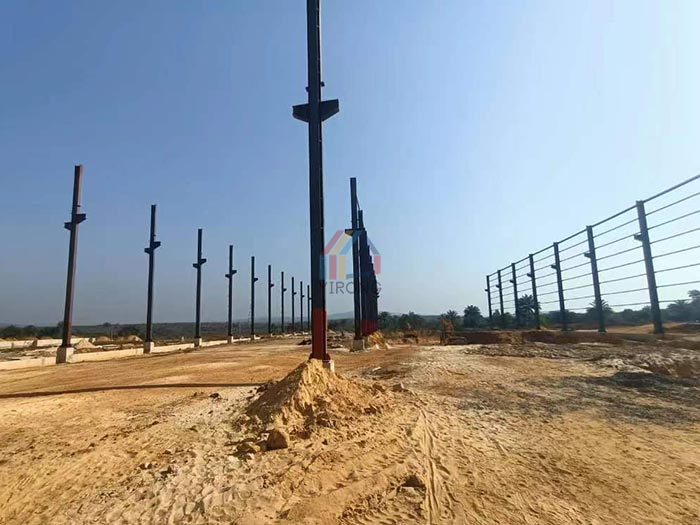 steel structure crane workshop installation