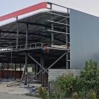 2-storey steel warehouse installation in Trinidad and Tobago
