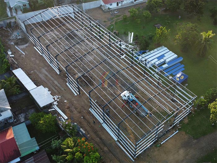 Honduras metal warehouse building construction