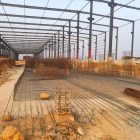 Construction of multi span steel factory building with crane in Guinea Construction of multi span steel factory building with crane in Guinea