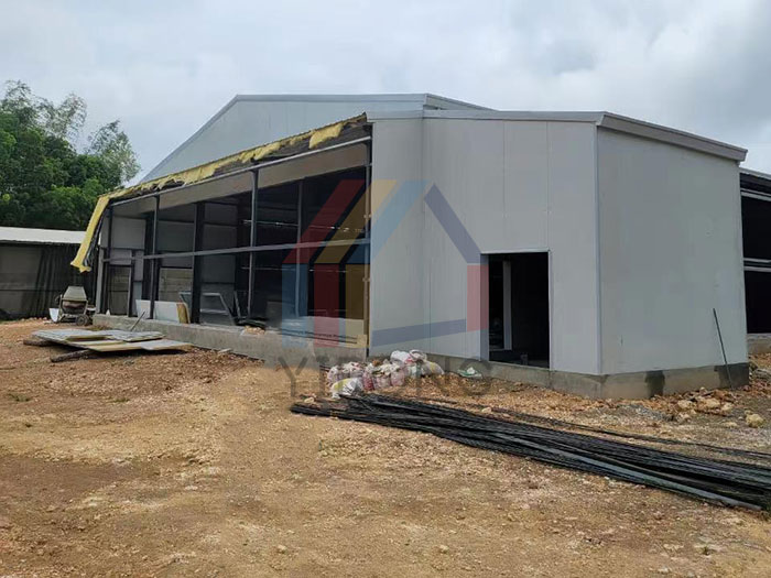 110mx17m steel structure chicken shed in the Philippines