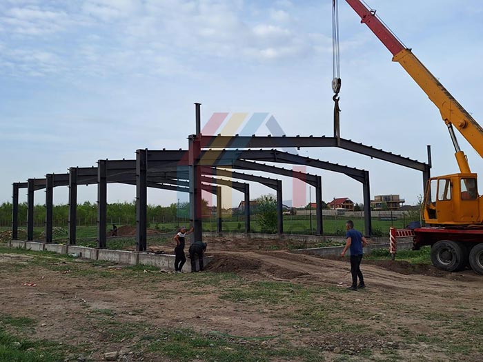 steel structure warehouse construction