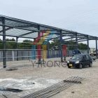 1200 ㎡ steel warehouse construction in Japan 1200 ㎡ steel warehouse construction in Japan