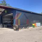 Germany 23x10m agricultural vehicle storage prefab metal warehouse Germany 23x10m agricultural vehicle storage prefab metal warehouse