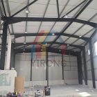 Construction of prefab steel workshop building in the UK Construction of prefab steel workshop building in the UK