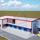 Double Slope Prefabricated Warehouse Double Slope Prefabricated Warehouse
