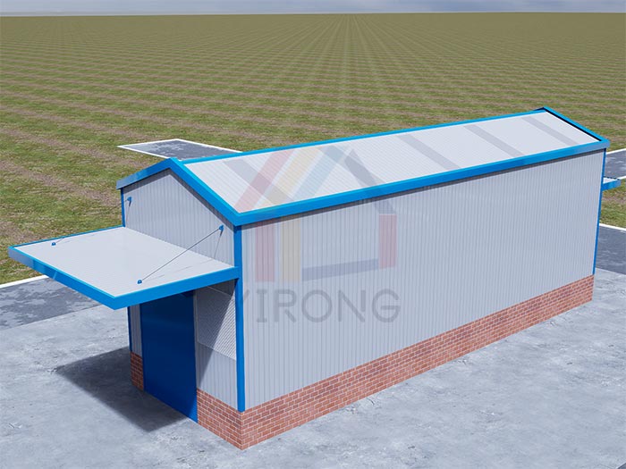 Steel Factory Building With Crane