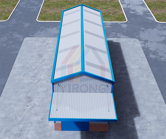 Steel Factory Building With Crane
