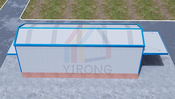 Steel Factory Building With Crane