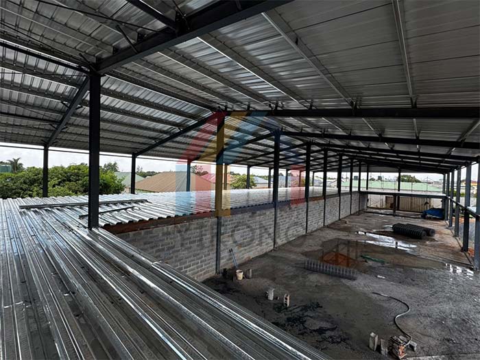 steel structure warehouse with mezzanine