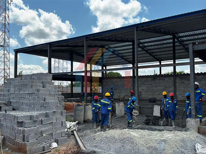 steel structure warehouse with mezzanine