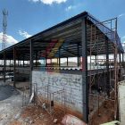 Steel structure warehouse with mezzanine in Zambia