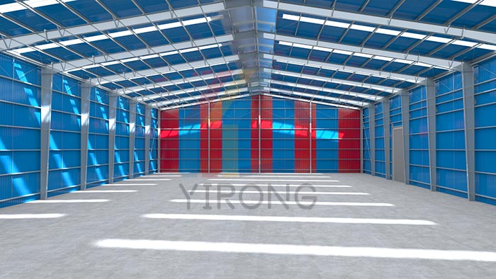 Double Slope Structure Metal Warehouse