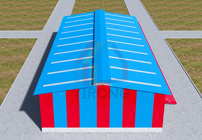 Double Slope Structure Metal Warehouse