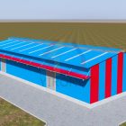 Double Slope Structure Metal Warehouse Double Slope Structure Metal Warehouse
