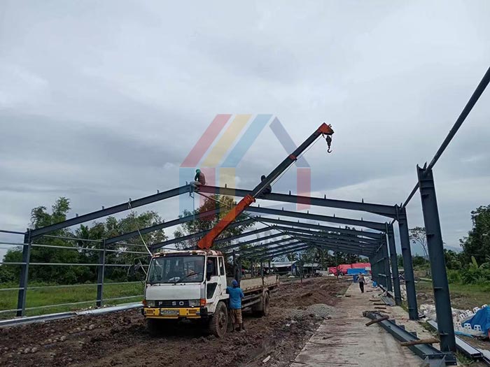 steel structure chicken house installation