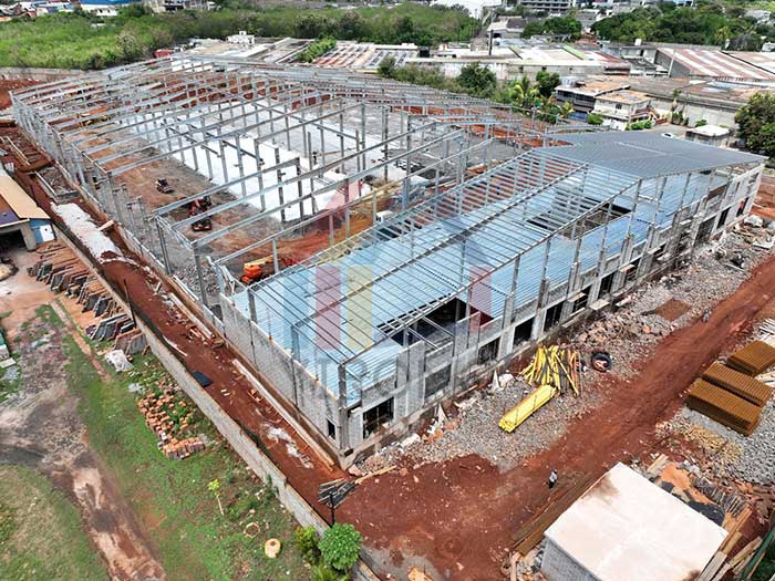 galvanized steel structure warehouse