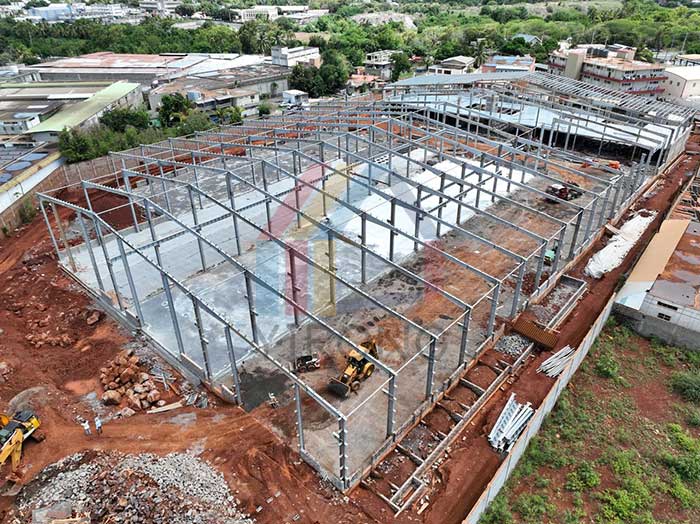 galvanized steel structure warehouse