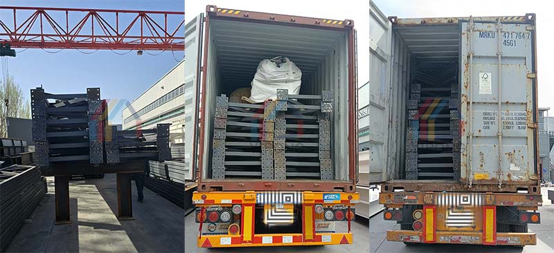 steel truss structure shipment