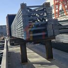 Steel truss structure sent to the United States