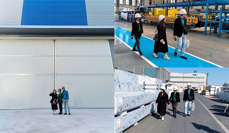 visit sandwich panel production workshop