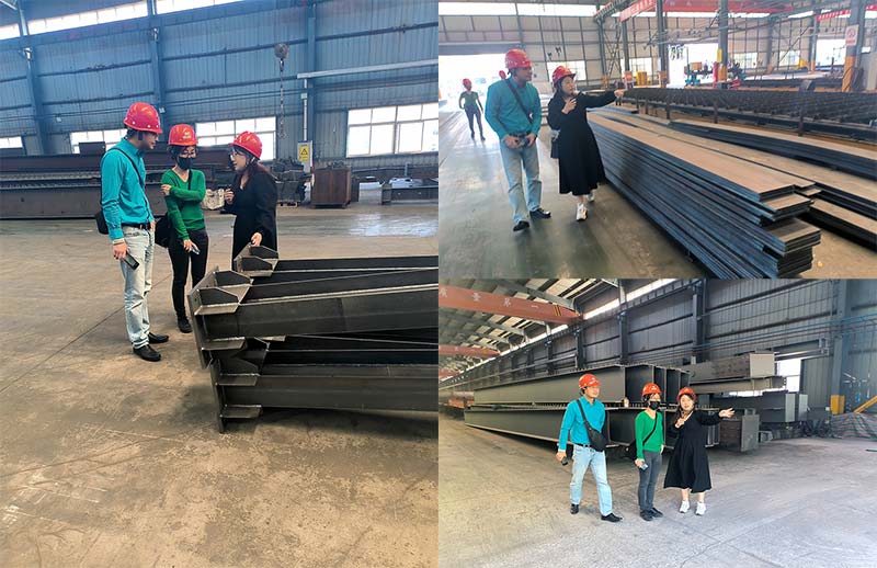 visit steel structure production workshop