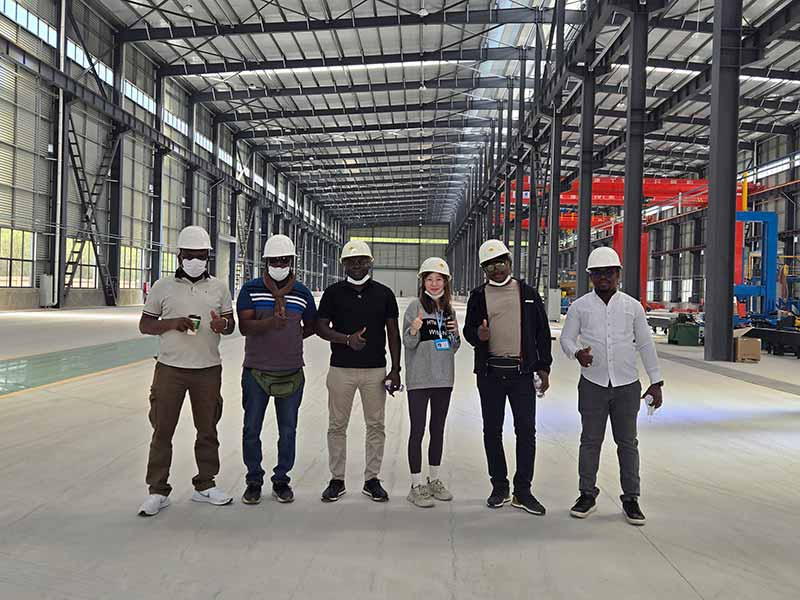 Burkina Faso customer visits Yirong factory